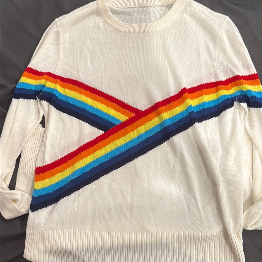 Spiritual gangster Colorful Striped Women's Sweater